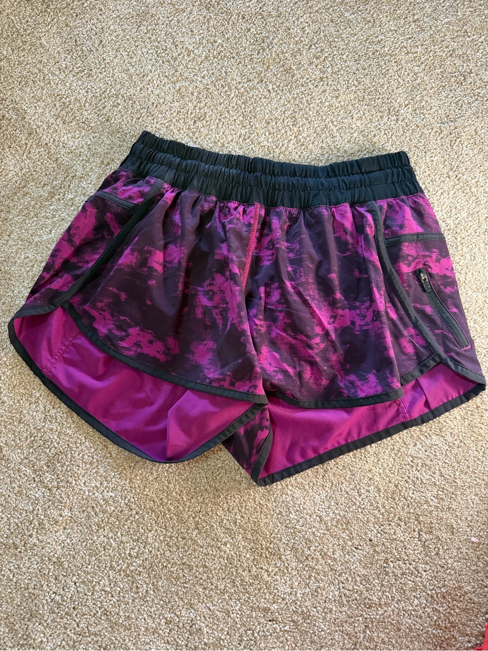 lululemon athletica Women’s Athletic Shorts - Magenta and Black
